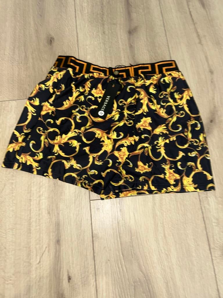 Versace zwembroek, Kleding | Heren, Ophalen of Verzenden, Maat 48/50 (M), Zwart, Zwemshort