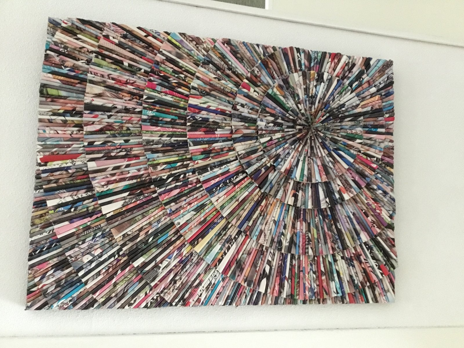 Uniek Handgemaakt Kunstwerk 110cm x 80cm, Antiek en Kunst, Ophalen