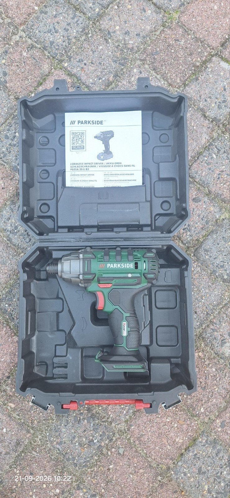 Parkside Accu Slagmoersleutel PDSSA 20-Li B2, Doe-het-zelf en Verbouw, Ophalen of Verzenden, Zo goed als nieuw, Minder dan 400 watt