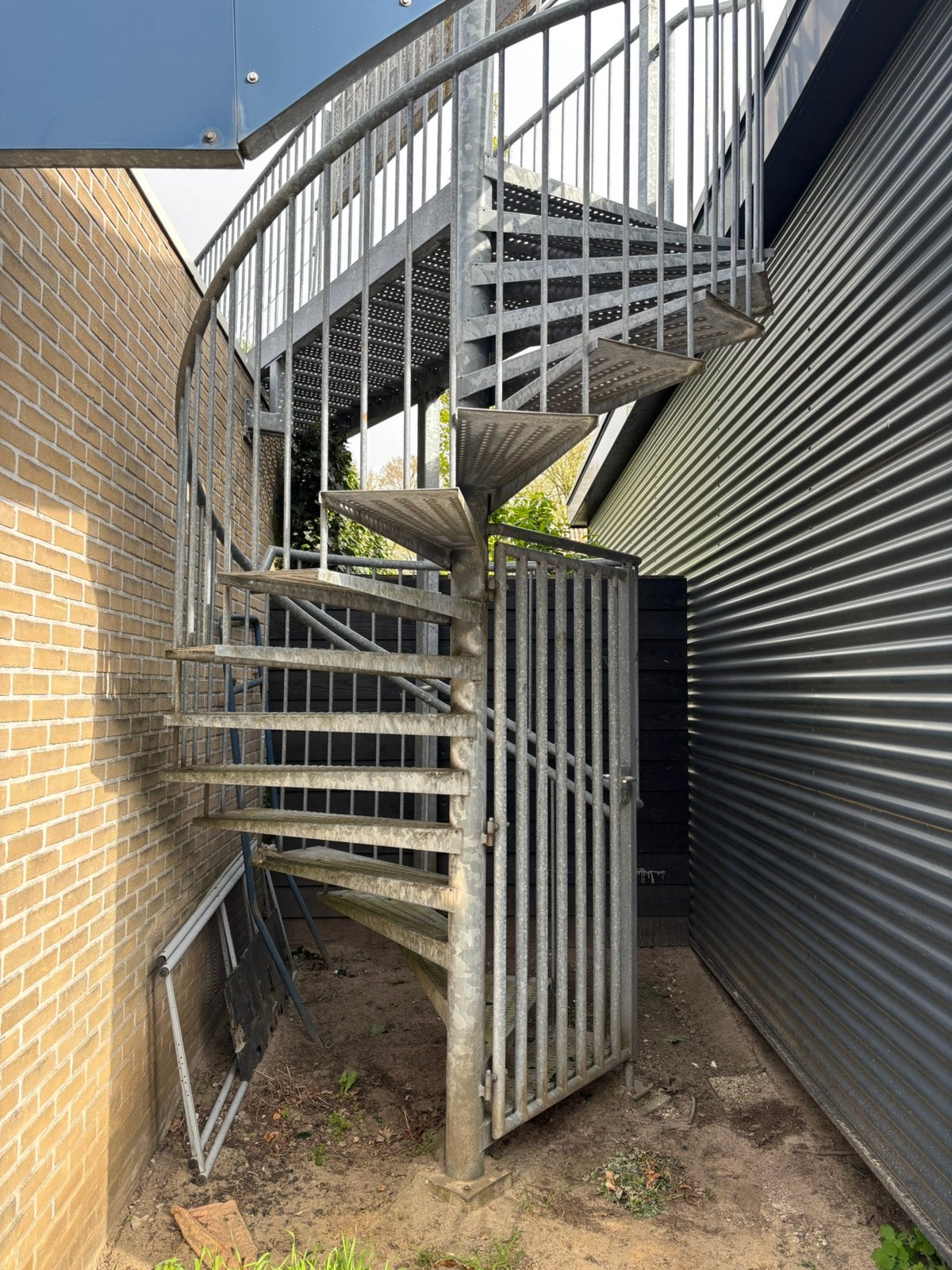 Stalen Wenteltrap, Ophalen, Gebruikt, 2 tot 4 meter