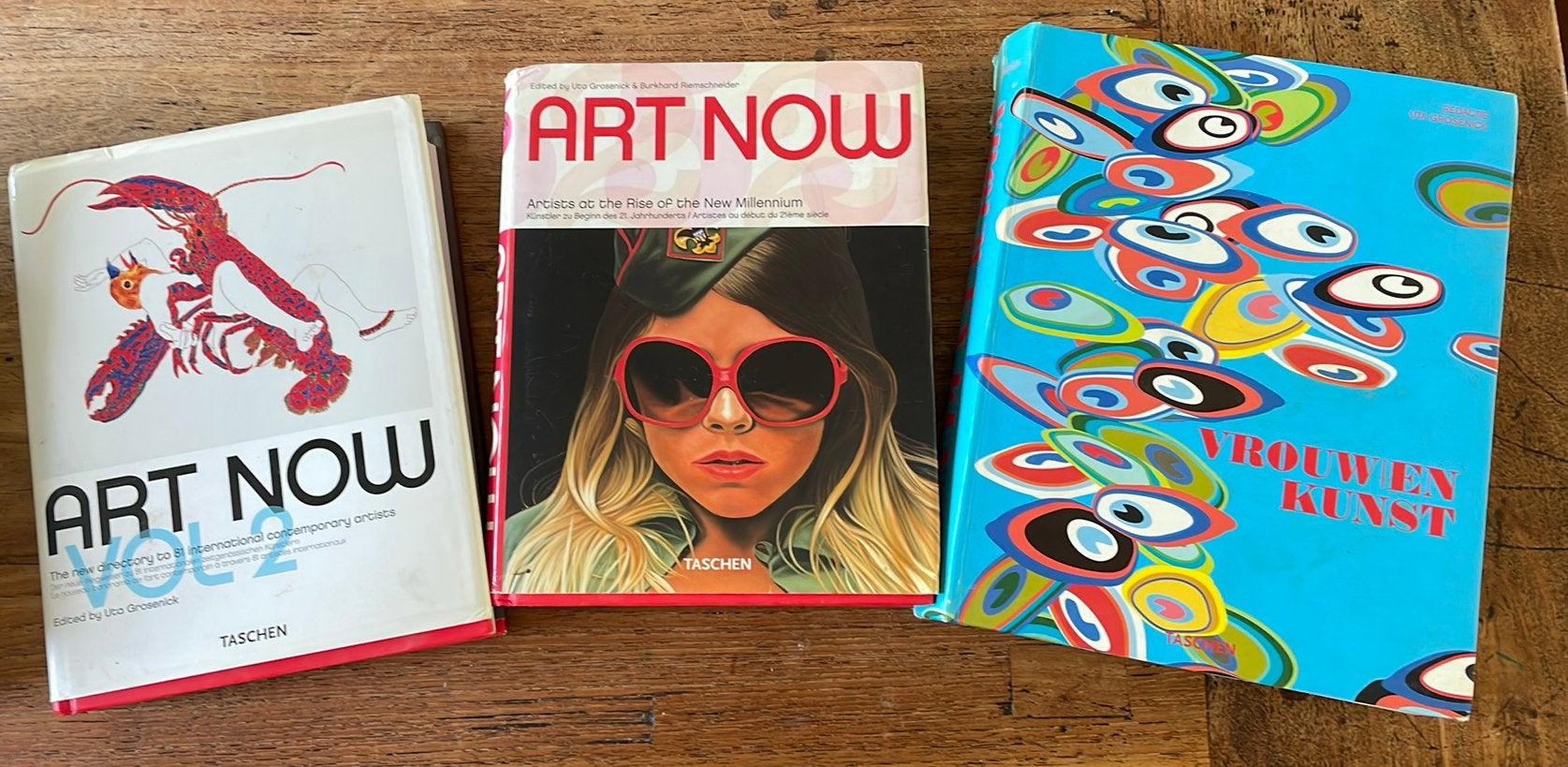 Taschen kunstboeken set: Vrouwen & Kunst + Art Now, Ophalen, Zo goed als nieuw, Speelkaart(en)