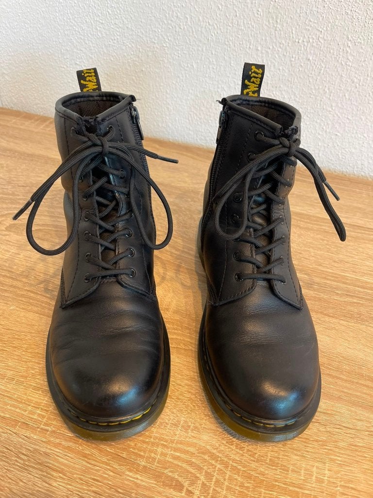 Dr. Martens 1460, Zwart Leer, Maat 37, Met Rits, Nette staat, Kleding | Dames, Schoenen, Dr Martens, Zwart, Lage of Enkellaarzen