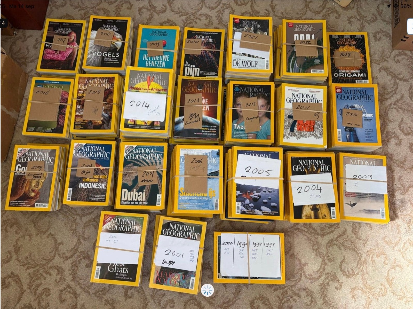 Collectie National Geographic tijdschriften 242 stuks, Ophalen, Gelezen, Wetenschap en Natuur
