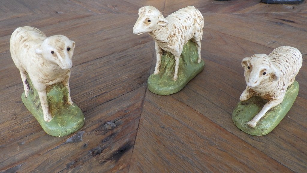 vintage kerststal onderdelen, Diversen, Kerst, Ophalen of Verzenden, Gebruikt