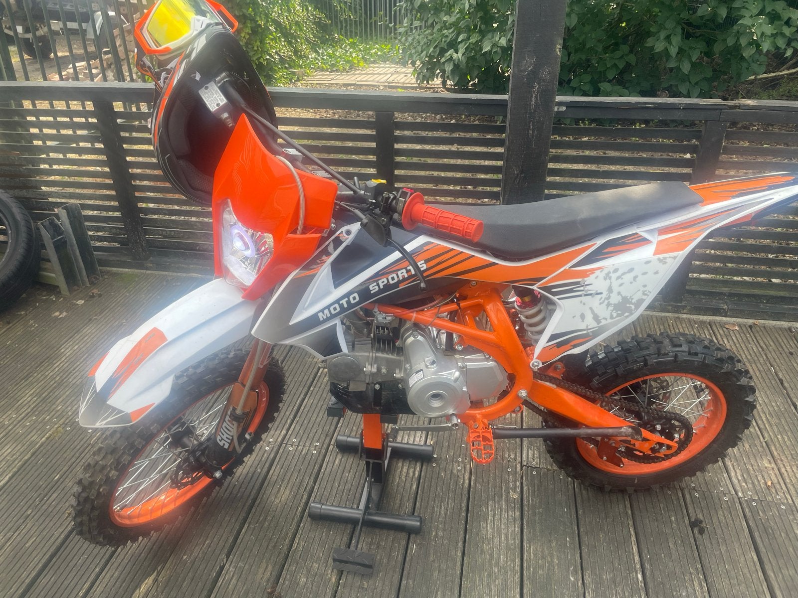 Pirbike 140cc viertakt - Full option met weinig uren, Ophalen of Verzenden, Zo goed als nieuw, Overige merken