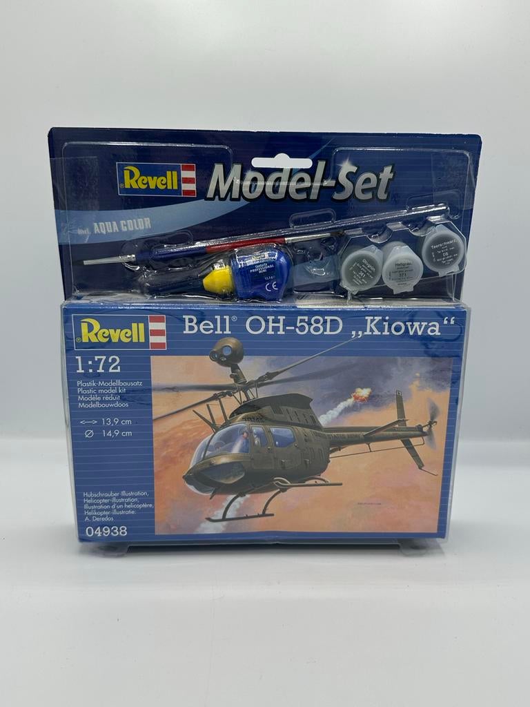 Revell Model Set Bell OH-58D Kiowa Helikopter 1:72, Hobby en Vrije tijd, Ophalen of Verzenden, Nieuw, Helikopter