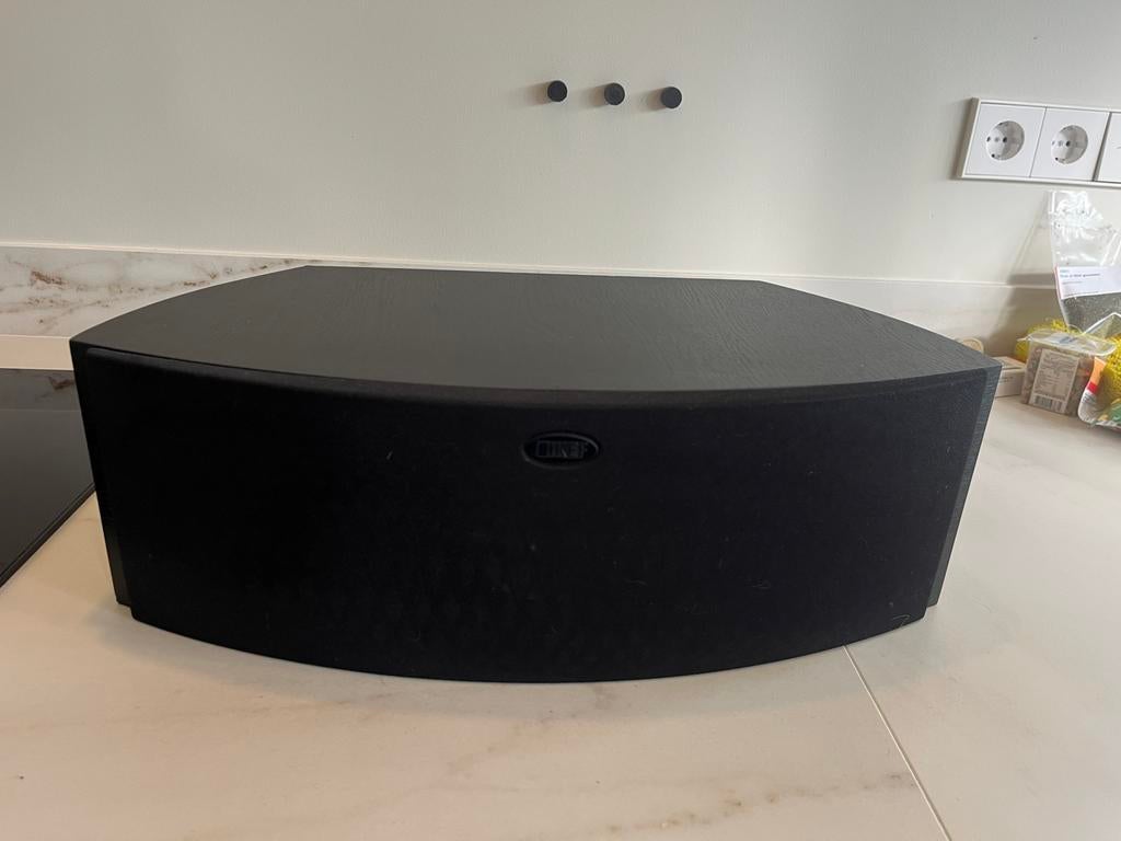 KEF iQ60c Center Speaker - Goede staat, zeer goed geluid., Ophalen of Verzenden, Gebruikt, Rechthoekig, 125 cm of meer