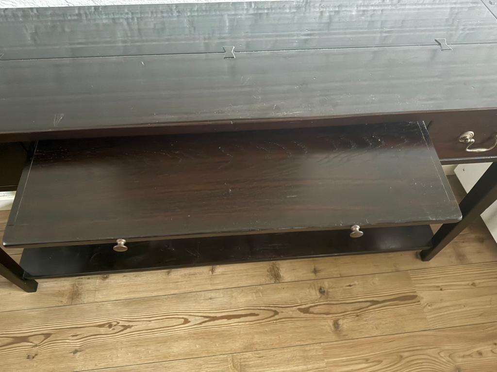Sidetable.  Eiken uit Staphorst, Ophalen, 25 tot 50 cm, Rechthoekig