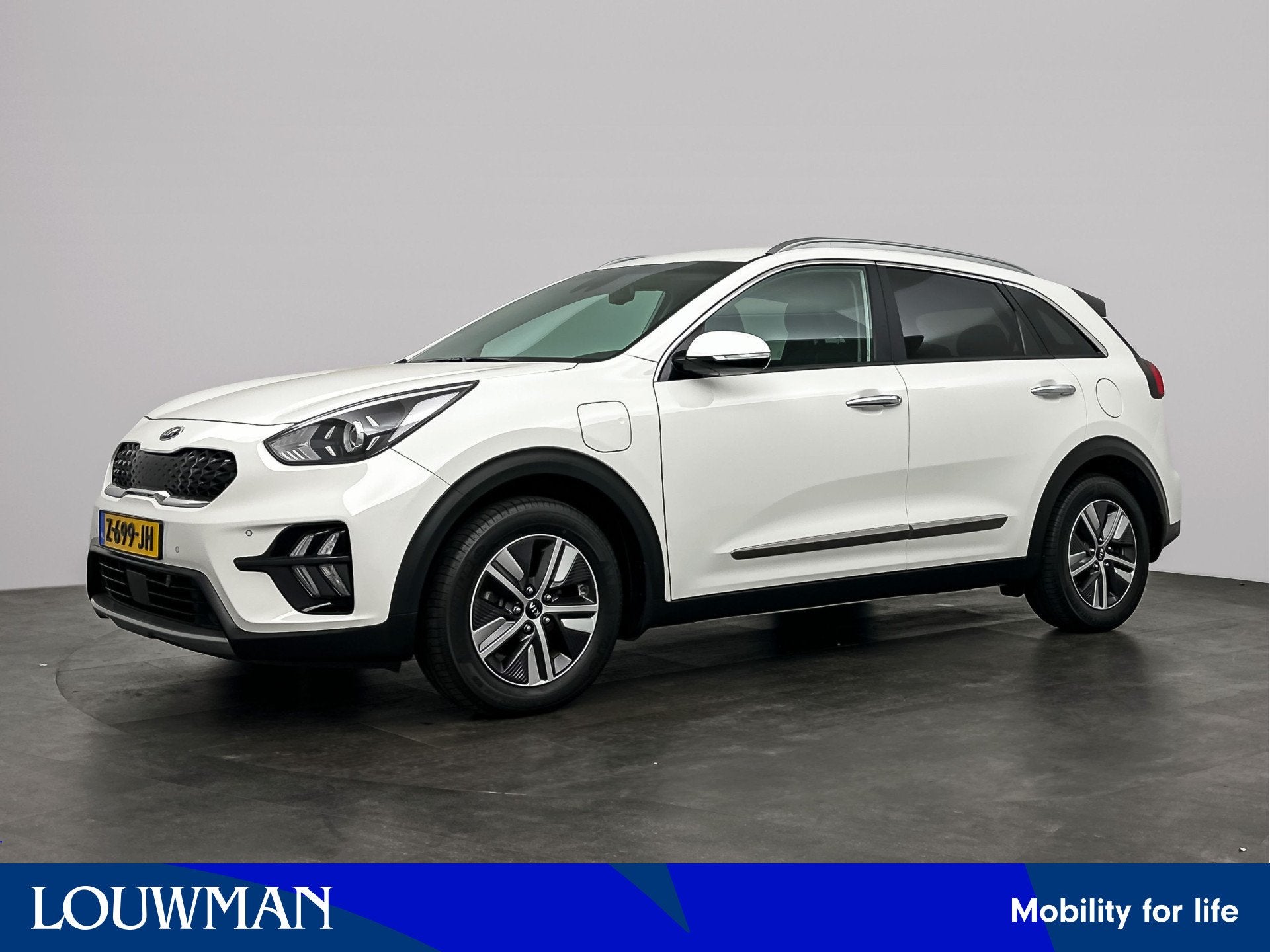Kia Niro 1.6 GDi PHEV DynamicPlusLine Vermeulen (bj 2021), Stof, Gebruikt, Wit, Plug-in hybride