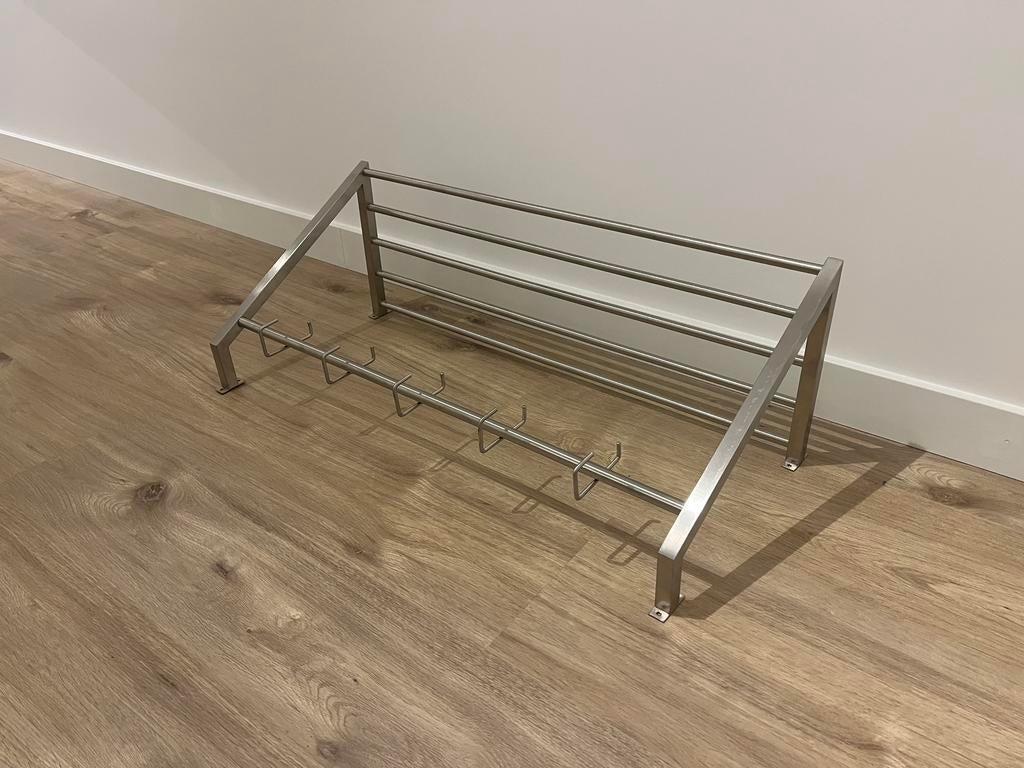 Kapstok Rietveld RVS 80cm, Huis en Inrichting, Woonaccessoires | Kapstokken, Wandkapstok, Ophalen of Verzenden, Zo goed als nieuw
