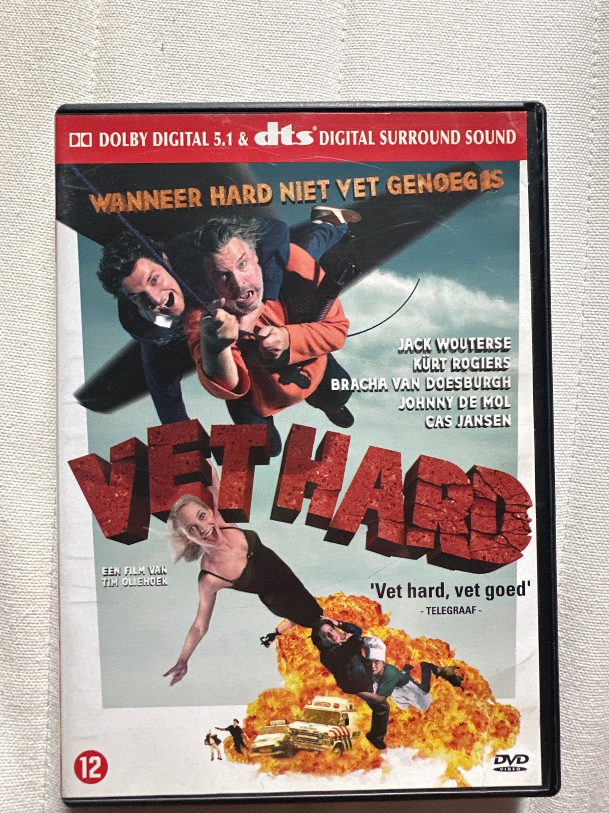 Vet Hard (DVD) - Actiekomedie met Jack Wouterse, Engels, Vanaf 12 jaar, Actiekomedie, Gebruikt