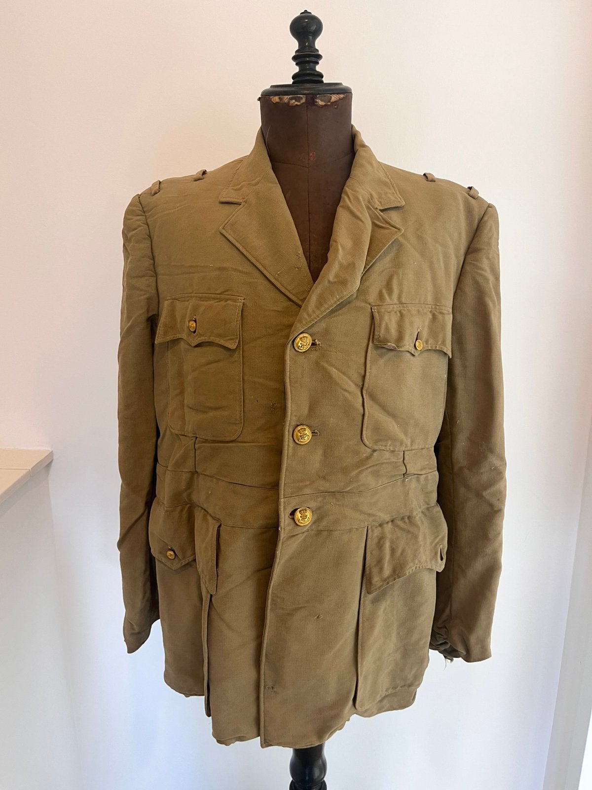 Indië Marine uniform WO2 USA LTZ1 W. Van Haaften, Verzamelen, Verzenden, Marine, Nederland, Kleding of Schoenen