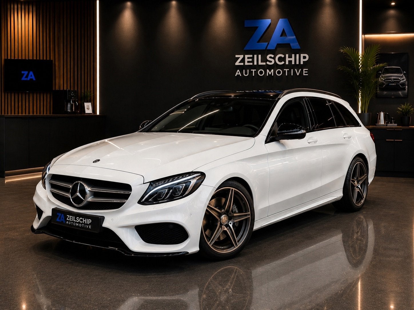 Mercedes-Benz C-klasse Estate 180 CGI AMG PAKKET PANO|Camera, Auto's, Automaat, Dealer onderhouden, Achterwielaandrijving, 1800 kg