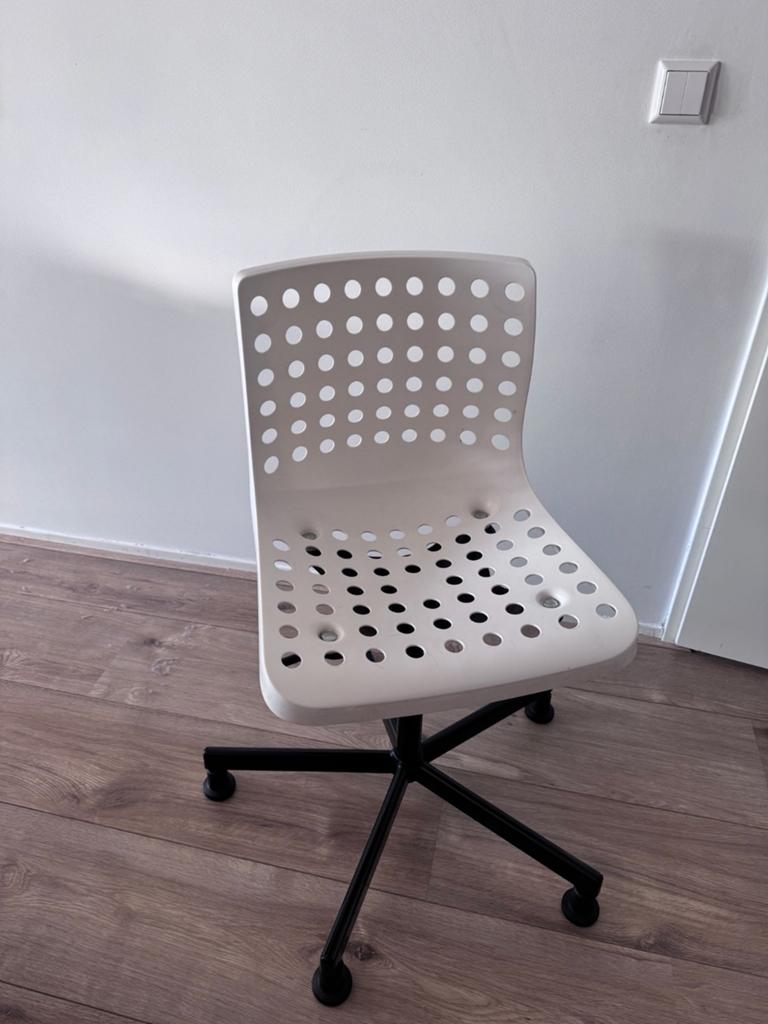 Ikea SKÅLBERG / SPORREN bureaustoel wit, Huis en Inrichting, Bureaustoelen, Ophalen, Gebruikt, Wit, Bureaustoel