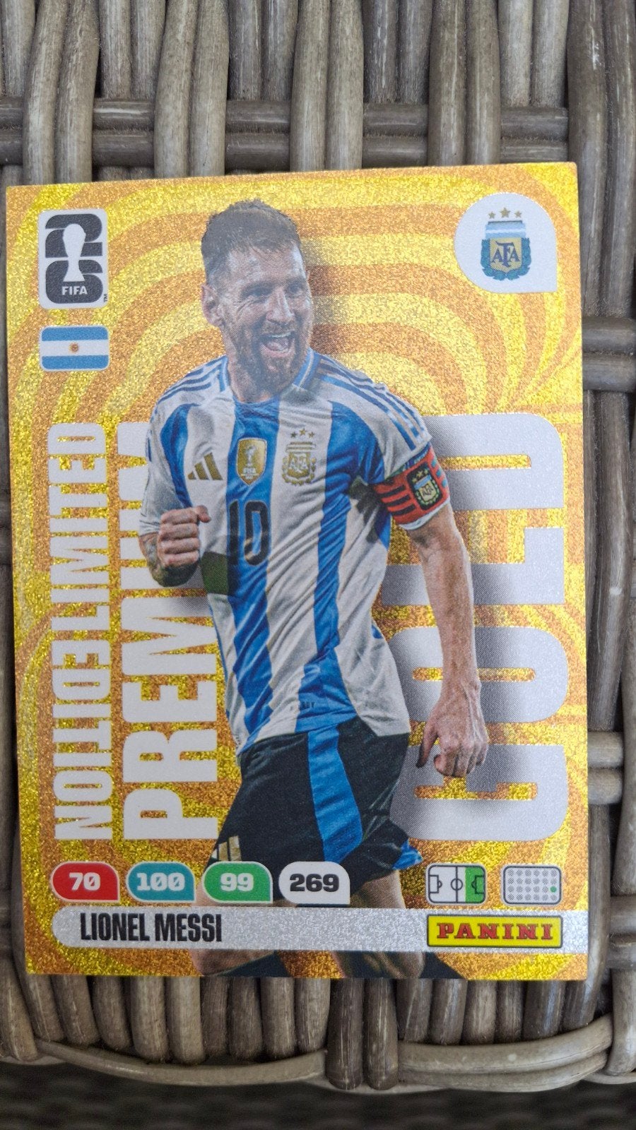 panini wk26 adrenalyn xl Premium limited gold edition, Ophalen of Verzenden
