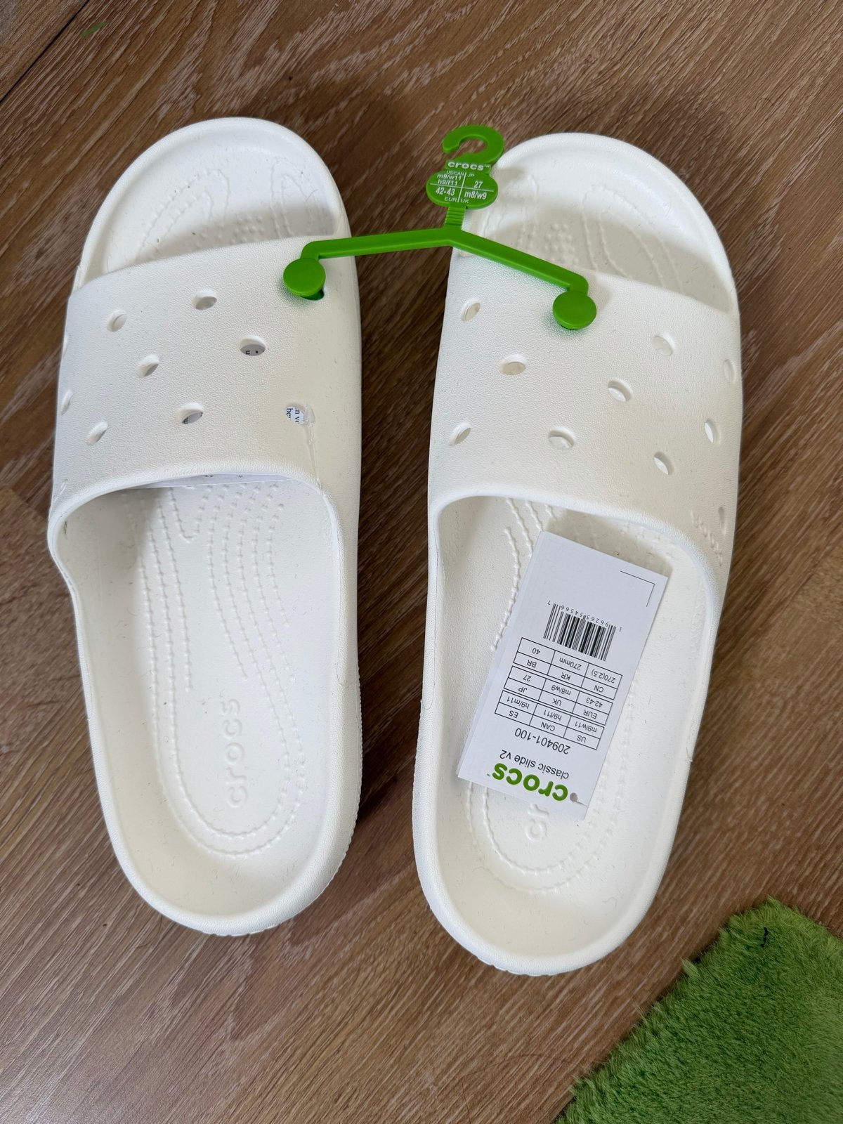 Crocs - Maat 42/43, Kleding | Heren, Schoenen, Verzenden, Wit, Overige typen, Nieuw