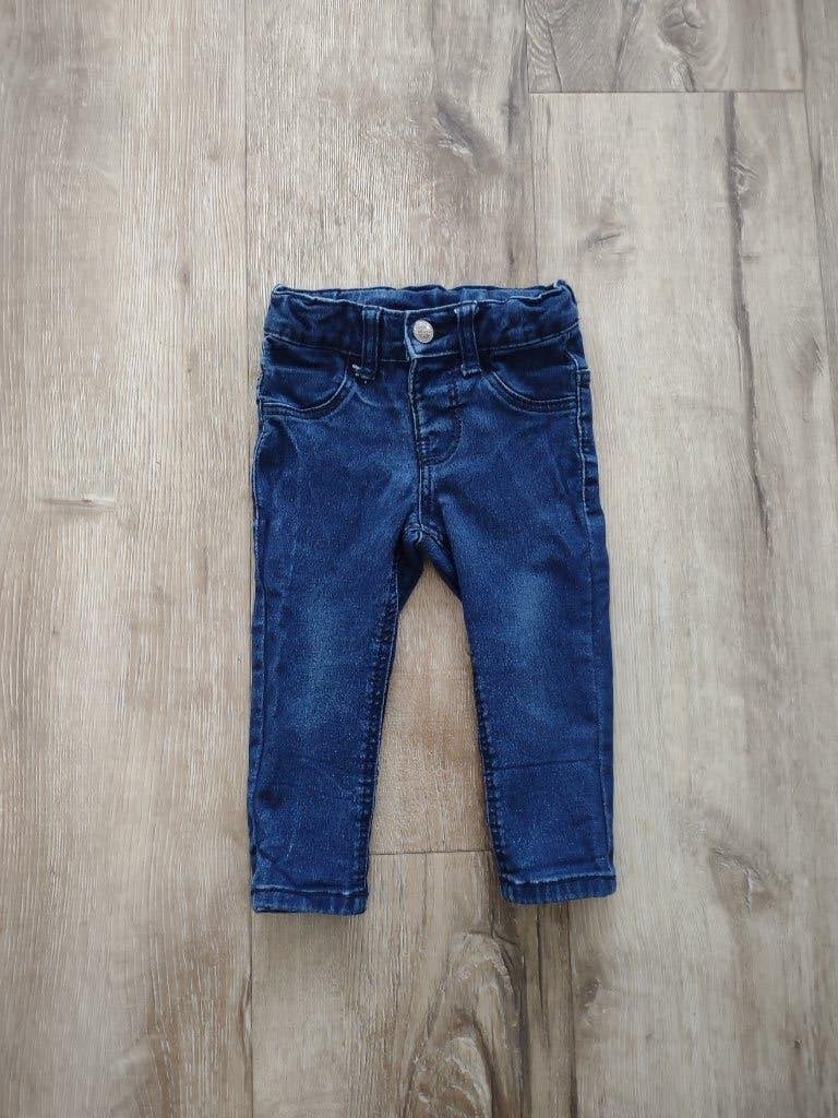 Prachtige blauwe spijkerbroek van Hema, 74. Stretch jeans., Kinderen en Baby's, Babykleding | Maat 74, Broekje, Onb, Ophalen of Verzenden