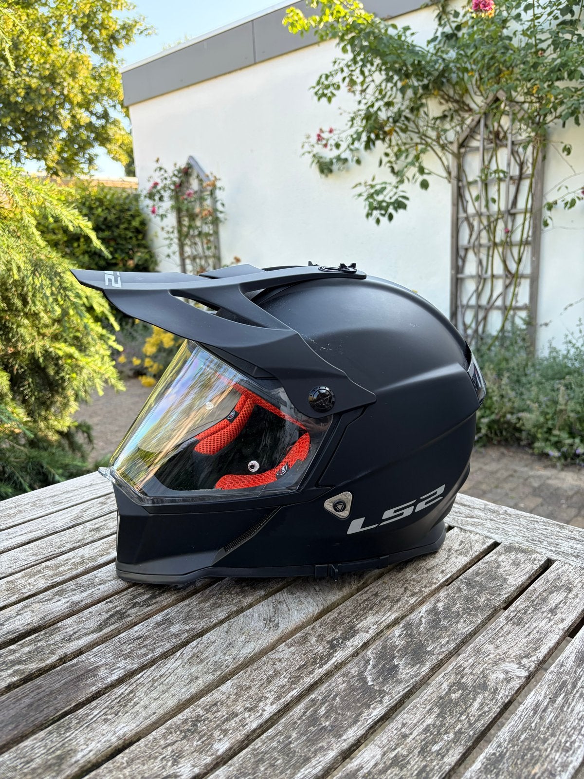 LS2 Motorhelm - Mat Zwart - Maat XL, Motoren, Overige merken, XL, Ophalen of Verzenden, Tweedehands