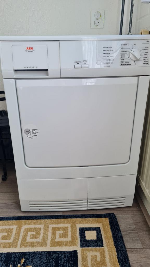 AEG Lavatherm 55400 Condensdroger, 8 tot 10 kg, Ophalen of Verzenden, Zo goed als nieuw, Voorlader