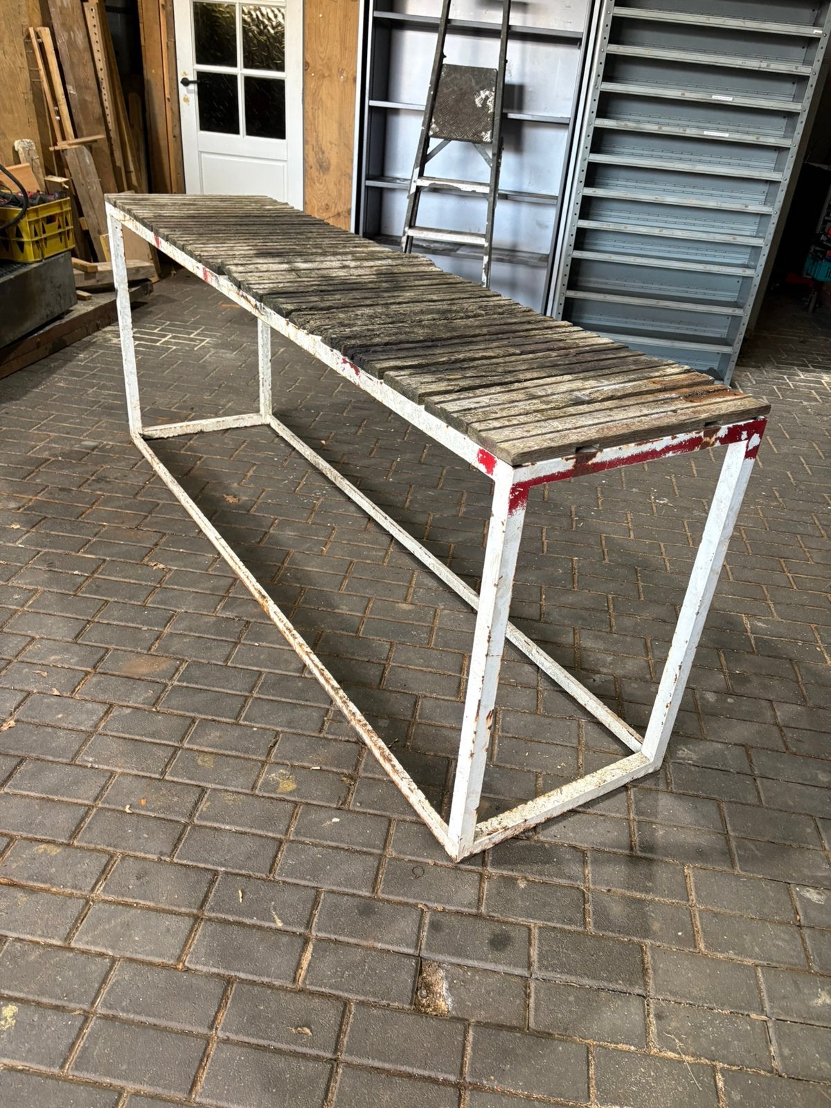 Werkbank lange tafel, Ophalen, Zo goed als nieuw