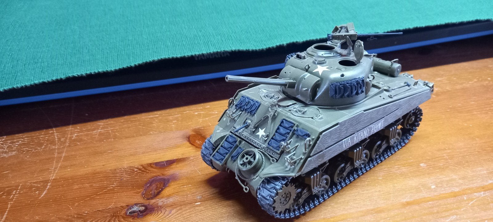 Sherman M4A3E8 76mm kanon schaalmodel 1:35, Ophalen of Verzenden, Gebruikt