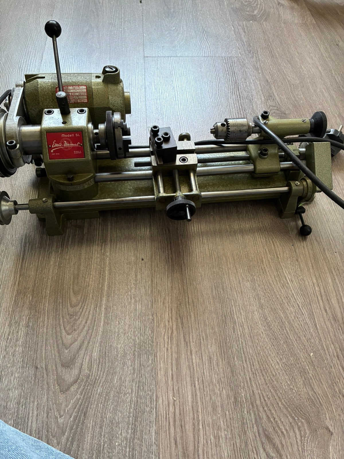 Te koop Emco Unimat SL, Ophalen, Zo goed als nieuw, Metaaldraaibank