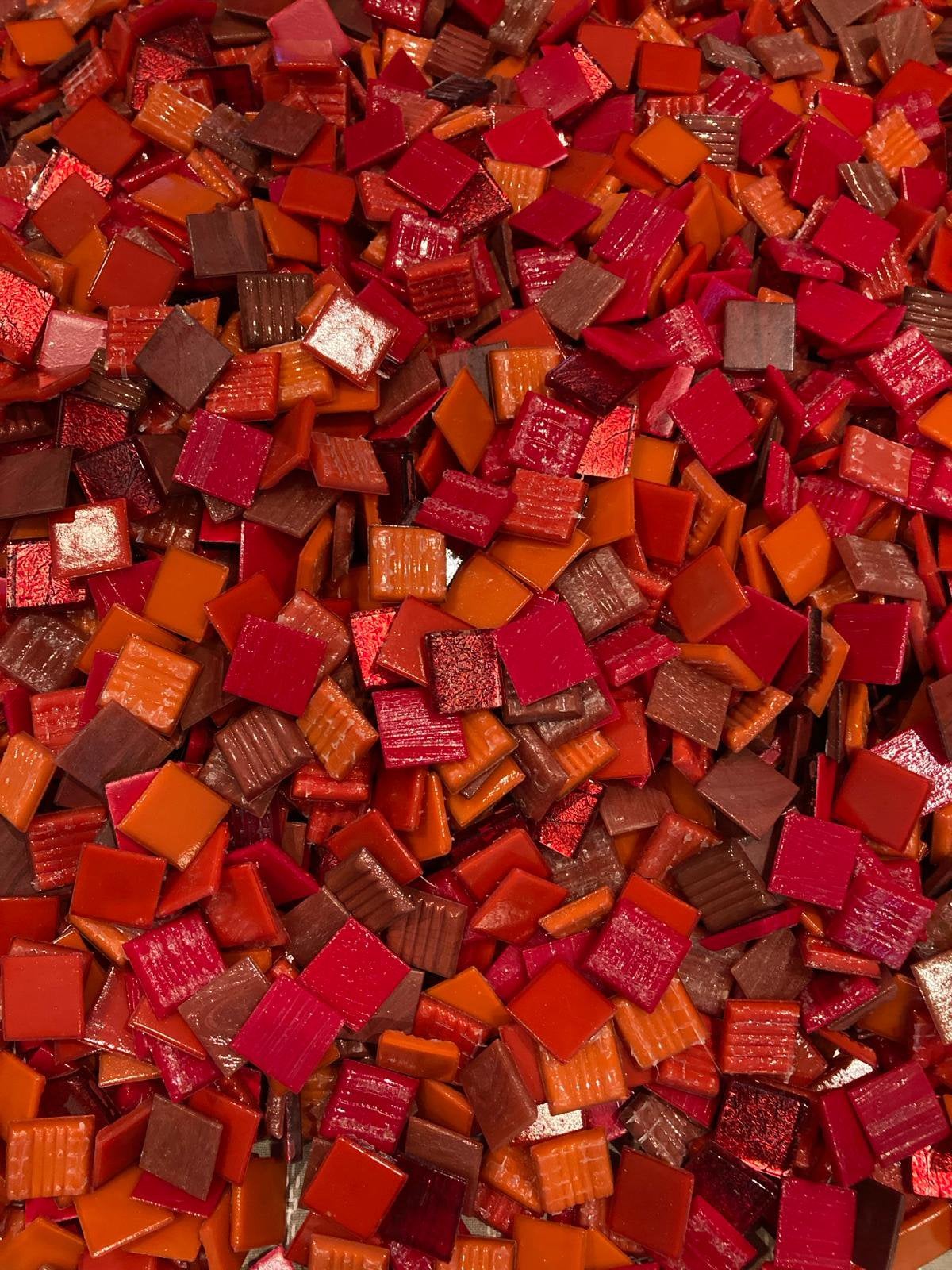 Mozaiek steentjes mix luxe rood, Ophalen of Verzenden, Zo goed als nieuw