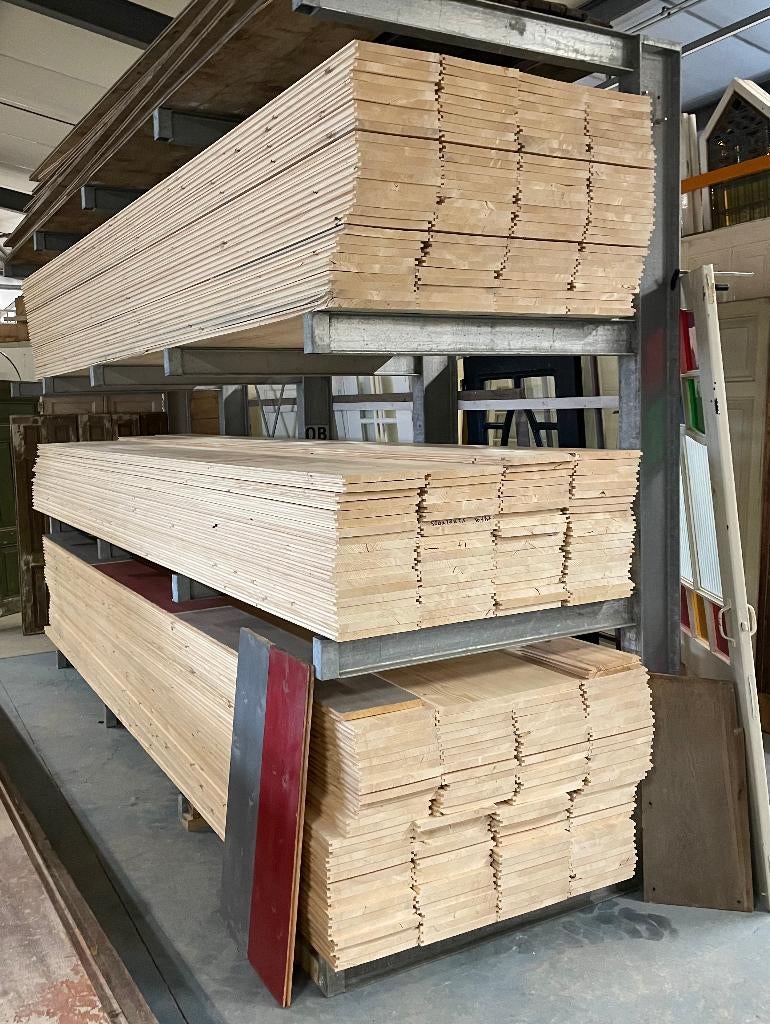 Vurenplanken nieuw 5 meter lang, 28 cm breed en 25 mm dik., Doe-het-zelf en Verbouw, Hout en Planken, Ophalen, Minder dan 25 mm