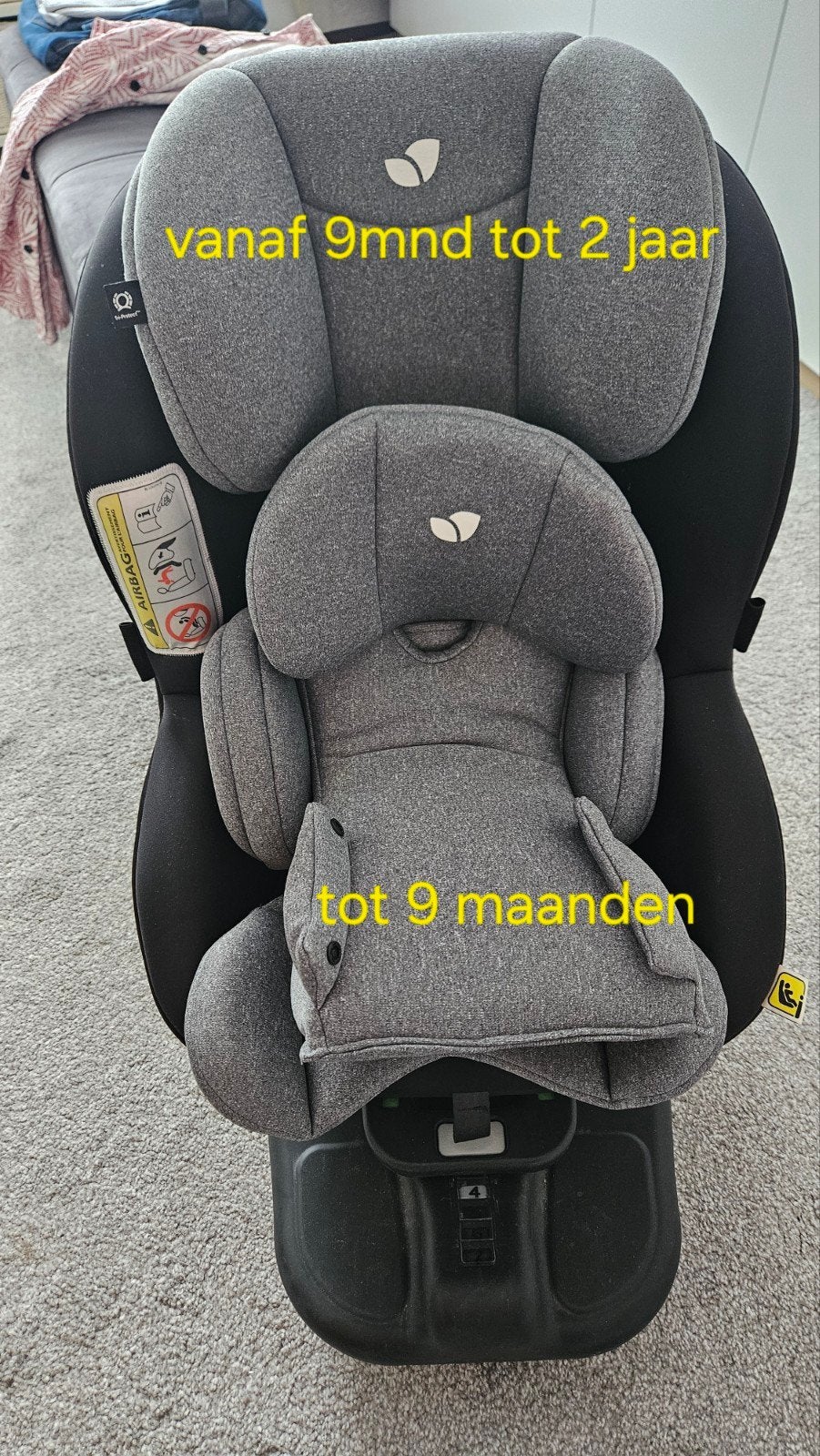 Joie i-Anchor Advance i-Size Autostoel (0-4 jaar), Ophalen, Zo goed als nieuw
