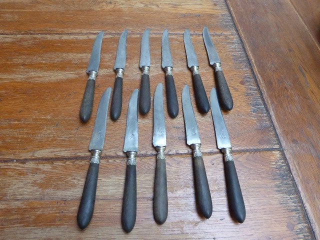 11 art deco dinermessen, Antiek en Kunst, Ophalen of Verzenden