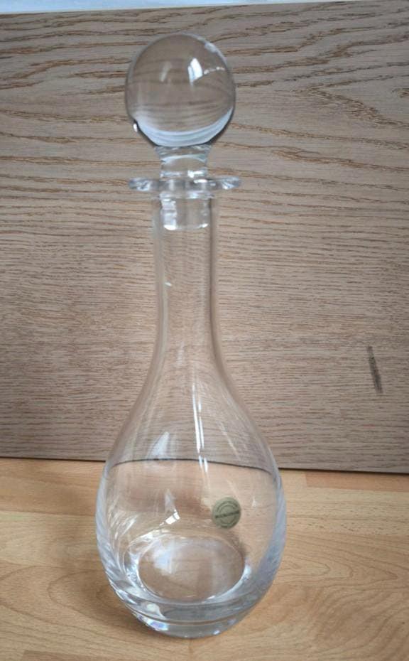 Kristallen karaf (24% loodkristal) - 32 cm Bourgogne fles, Ophalen of Verzenden