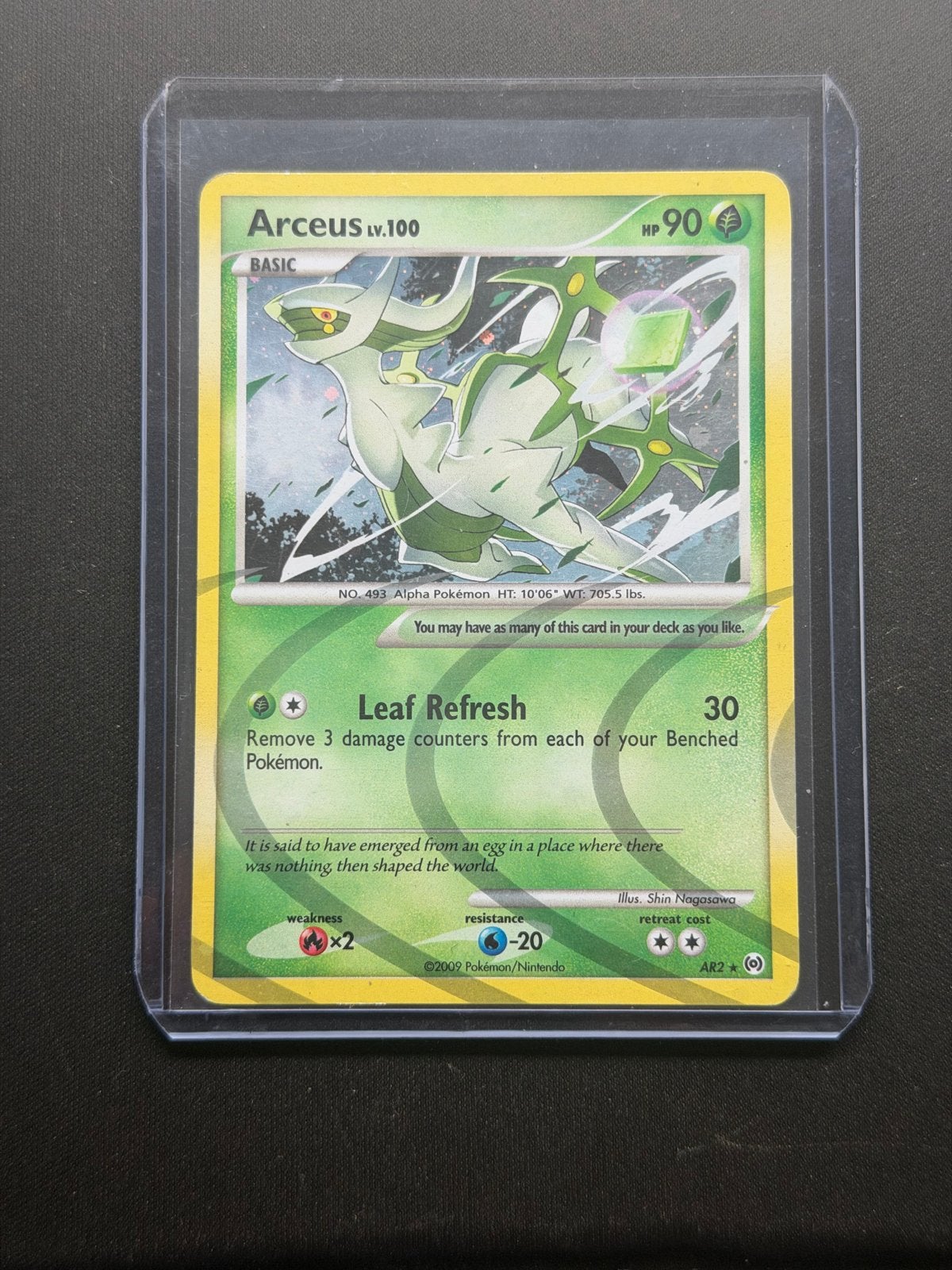 Arceus Lv.100 AR2, Ophalen of Verzenden, Zo goed als nieuw, Losse kaart, Foil