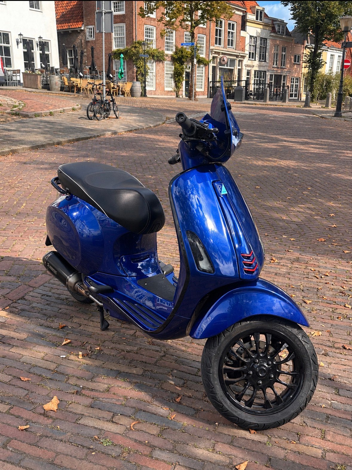 Vespa Sprint Candy Blue | Akrapovic | Zelioni, Ophalen, Overige modellen, Maximaal 45 km/u, Zo goed als nieuw