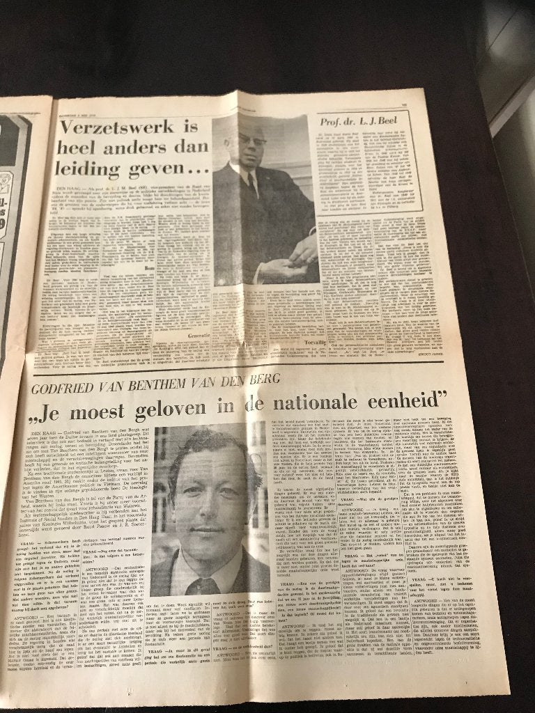 Leidsch Dagblad 2 mei 1970 Oorlog en Vrede in stad en Streek, Ophalen of Verzenden, 1960 tot 1980, Krant