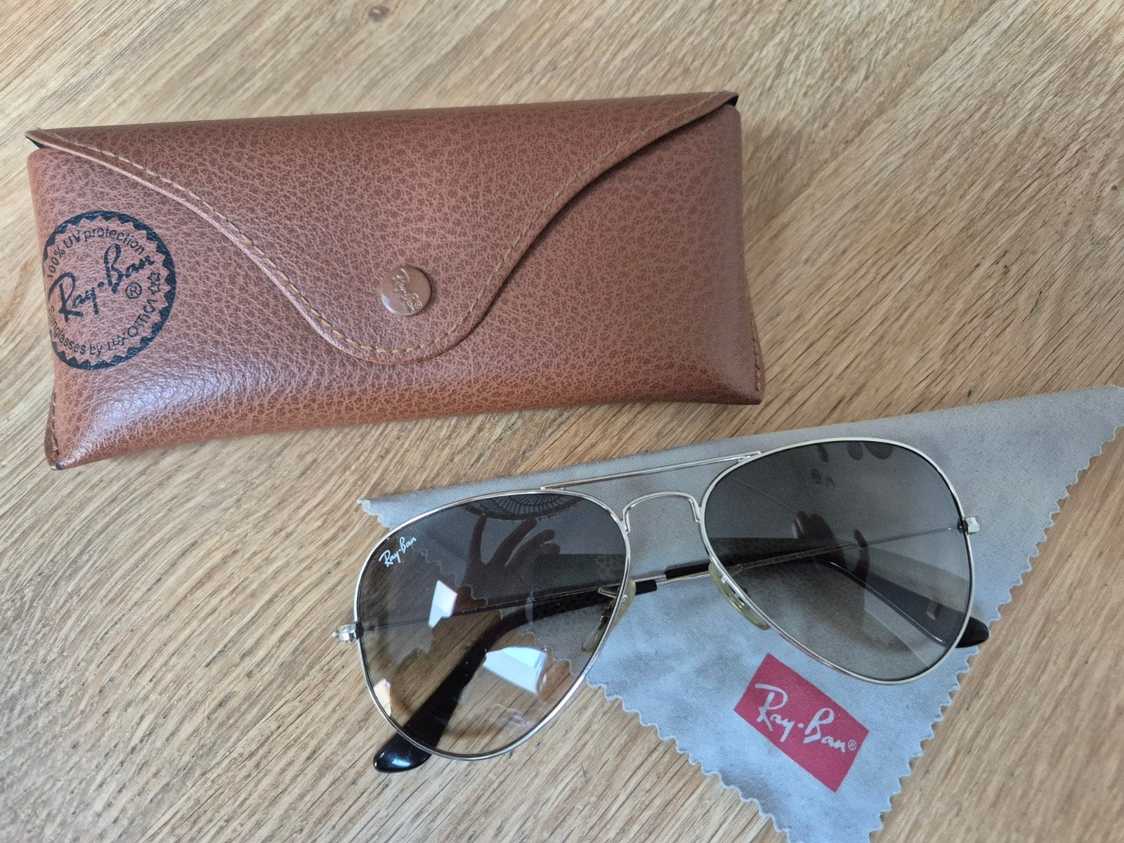 Ray-Ban Aviator Large Metal Zonnebril RB 3025 003/32, Zonnebril, Ophalen of Verzenden, Zo goed als nieuw, Ray-Ban