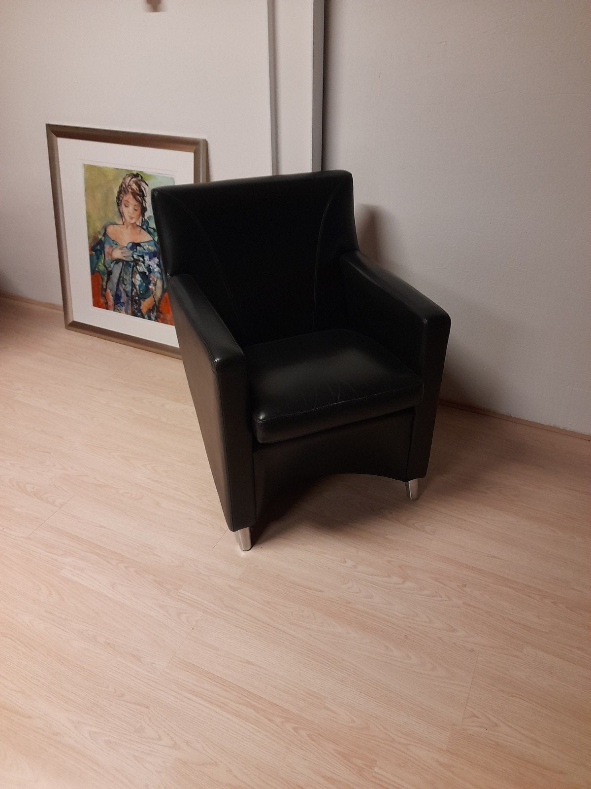 leolux dolcinea leder zwart, Ophalen of Verzenden, 75 tot 100 cm, 50 tot 75 cm