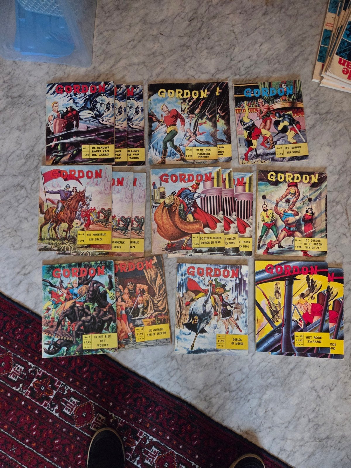 Vintage Gordon Strips - Complete Collectie, Meerdere stripboeken, Ophalen, Gelezen, Flash Gordon