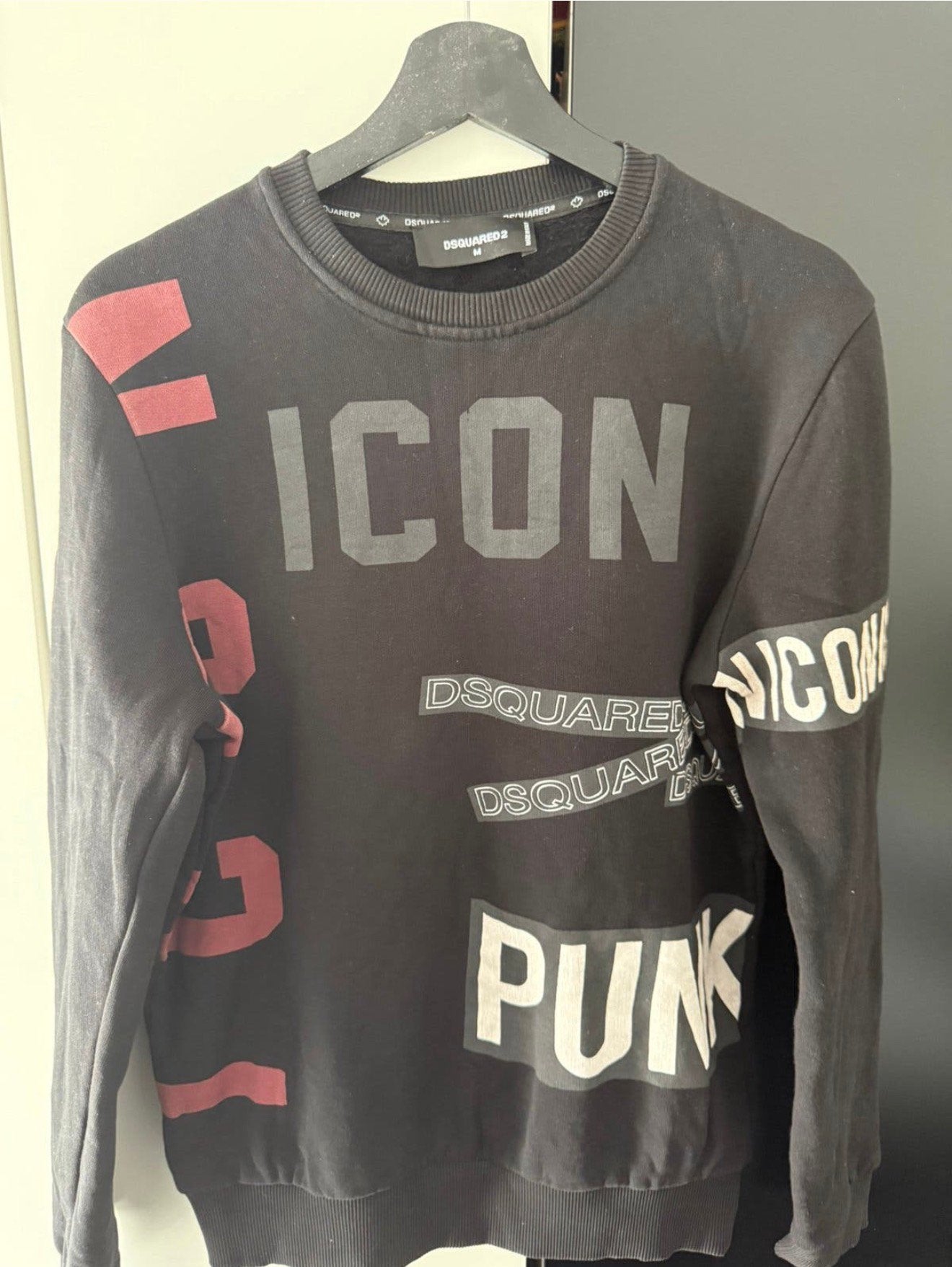 Dsquared2 Trui Met ICON-Print, Kleding | Heren, Ophalen of Verzenden, Nieuw, Maat 48/50 (M), Zwart