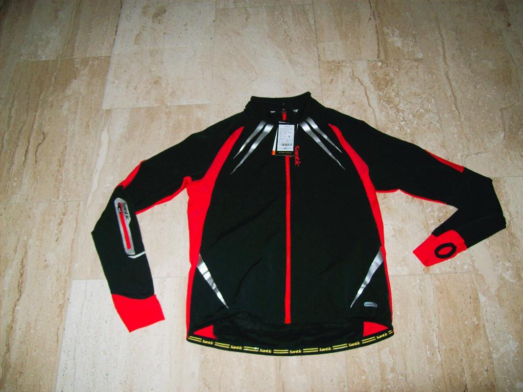 Nieuwe Jersey van santic zwart/rood maat M, 3XL, Heren, Santic, Nieuw, Overige maten