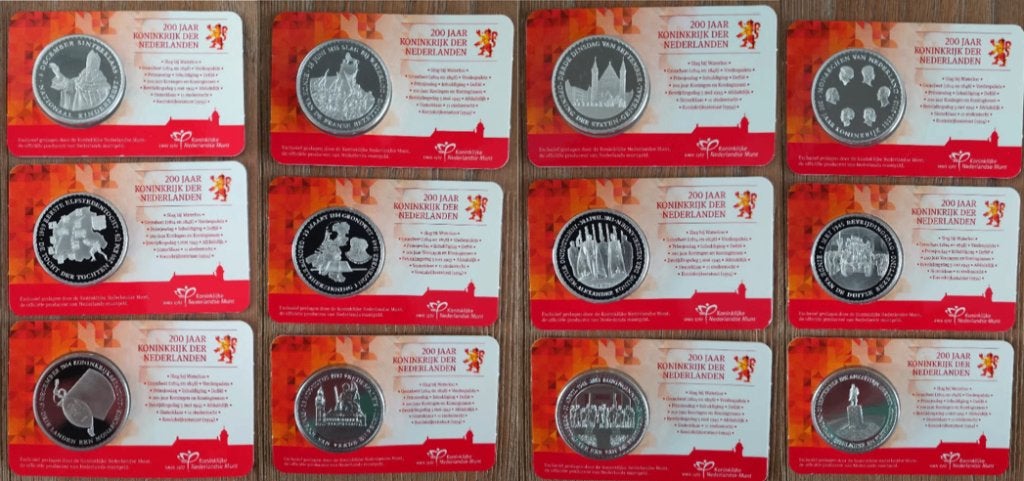 200 Jaar Koninkrijk Der Nederlanden Collectie in Klapper, Ophalen of Verzenden, Overige landen, Overige waardes
