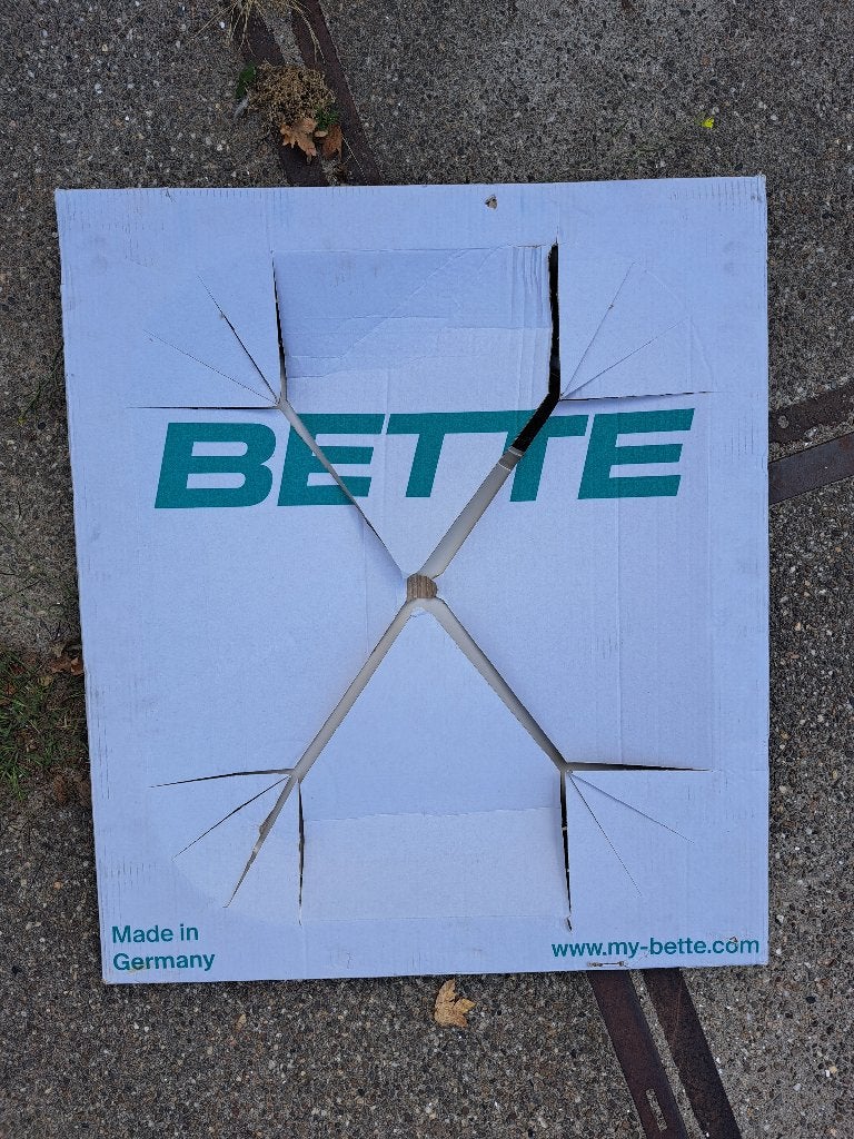 Douchebak BetteSupra 80x70x6,5, Ophalen, Zo goed als nieuw, Douche