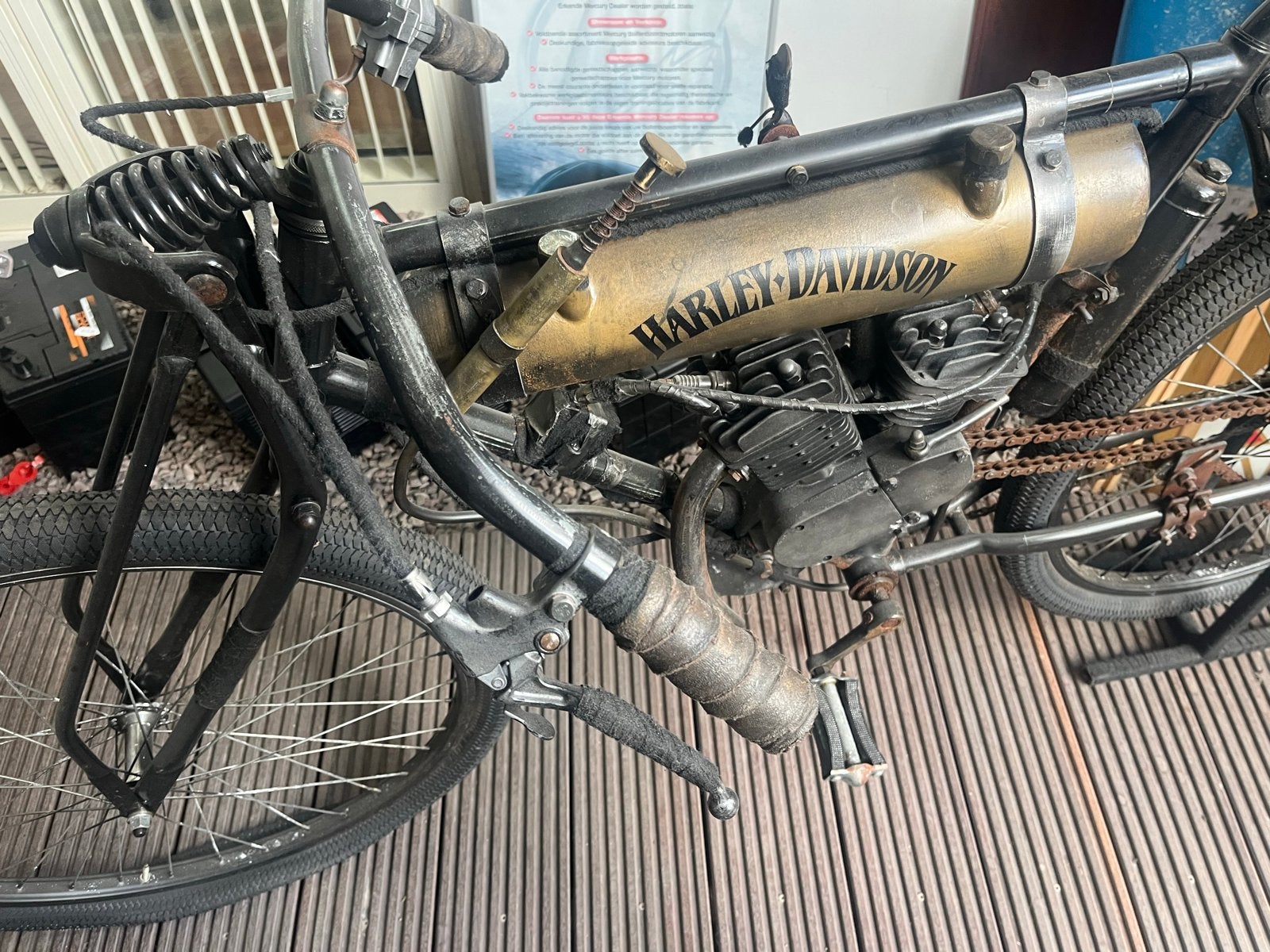 Unieke Harley-Davidson replica uit 1915 - Vintage look, Ophalen