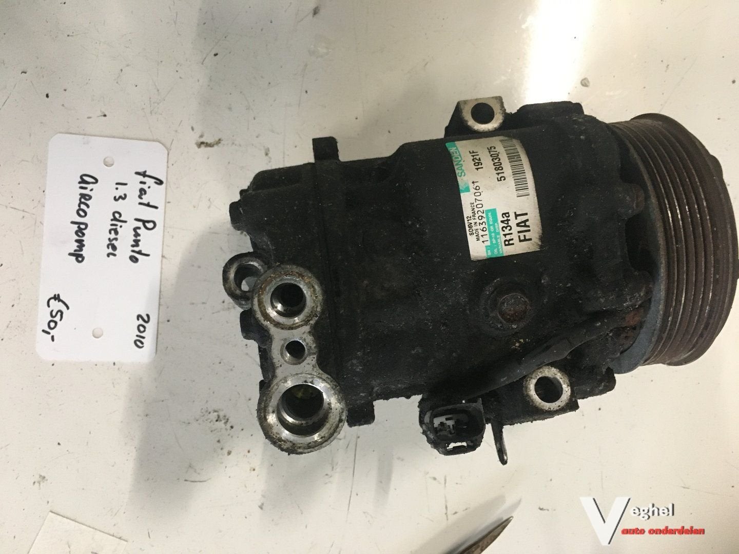 Fiat Punto 1.3 diesel 2010 Aircopomp, Gebruikt, -, -, Ophalen of Verzenden