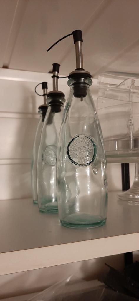 3 flesjes voor olie of azijn, Huis en Inrichting, Keuken | Keukenbenodigdheden, Ophalen of Verzenden