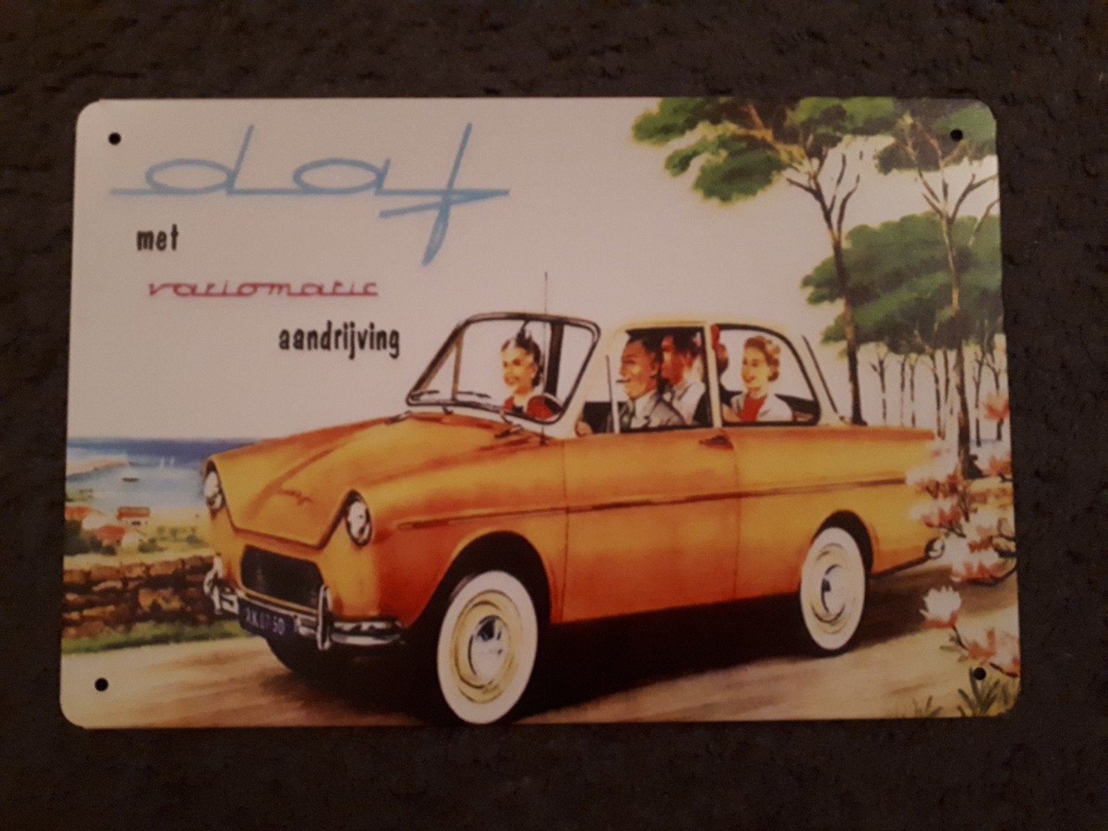 Daf 20x30 cm Metalen Reclamebord, Ophalen of Verzenden, Nieuw, Reclamebord