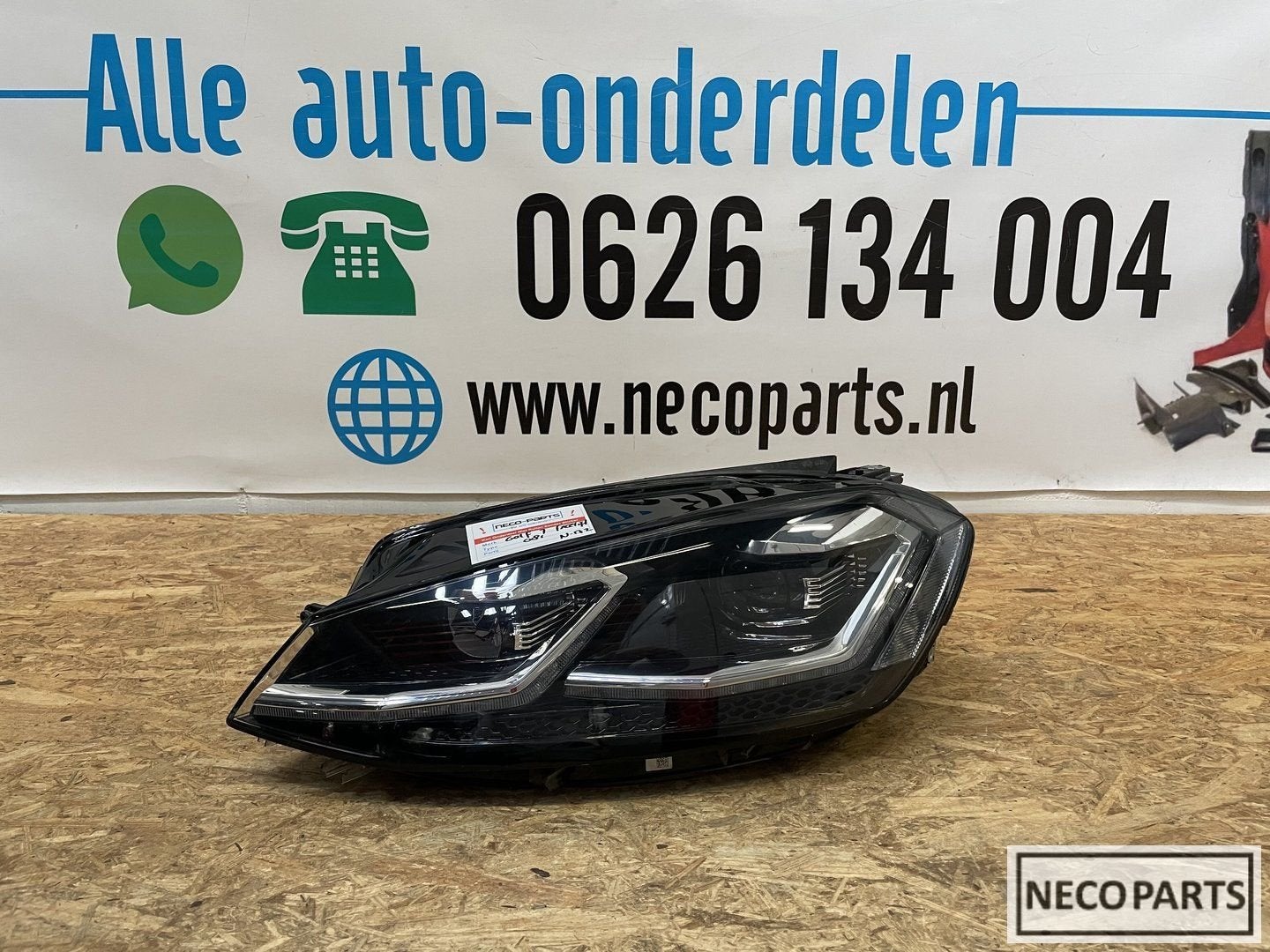 VW GOLF 7 FACELIFT VOL LED KOPLAMP LINKS 5G1941081D, Gebruikt, -, Volkswagen, -
