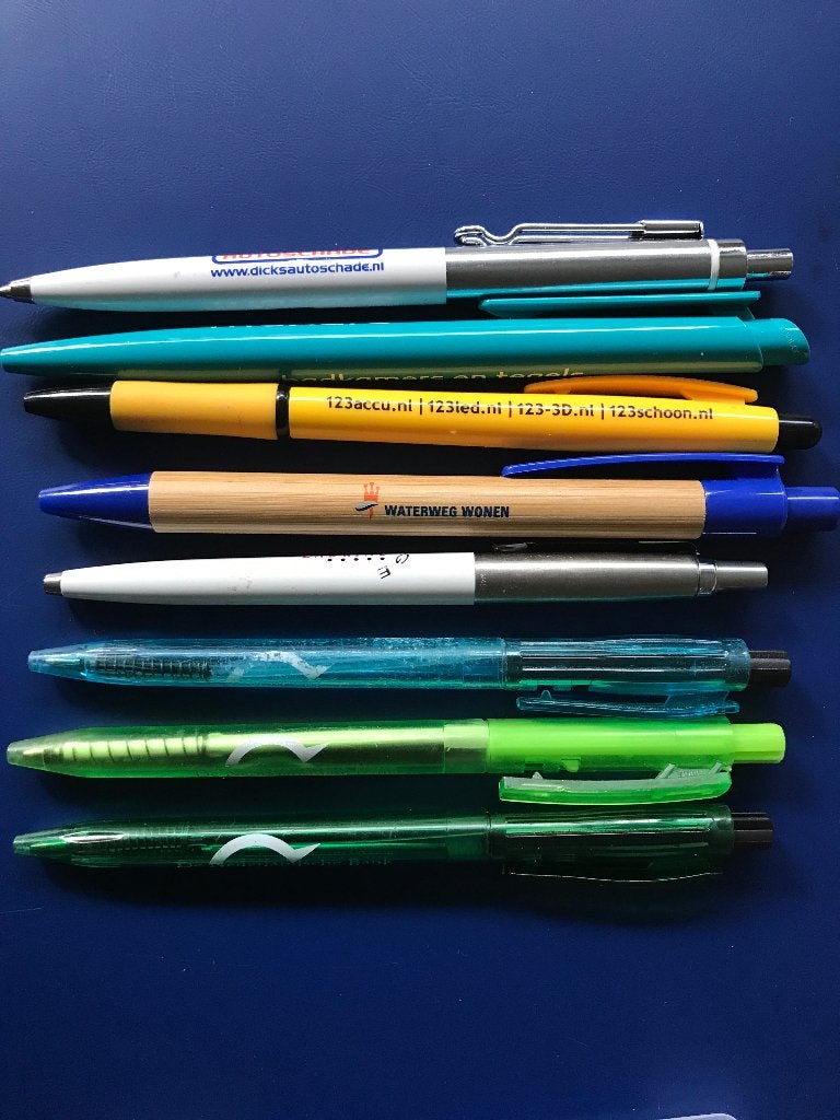 Diverse pennen - balpennen met reclame, Verzamelen, Overige merken, Pennenset, Gebruikt, Ophalen of Verzenden