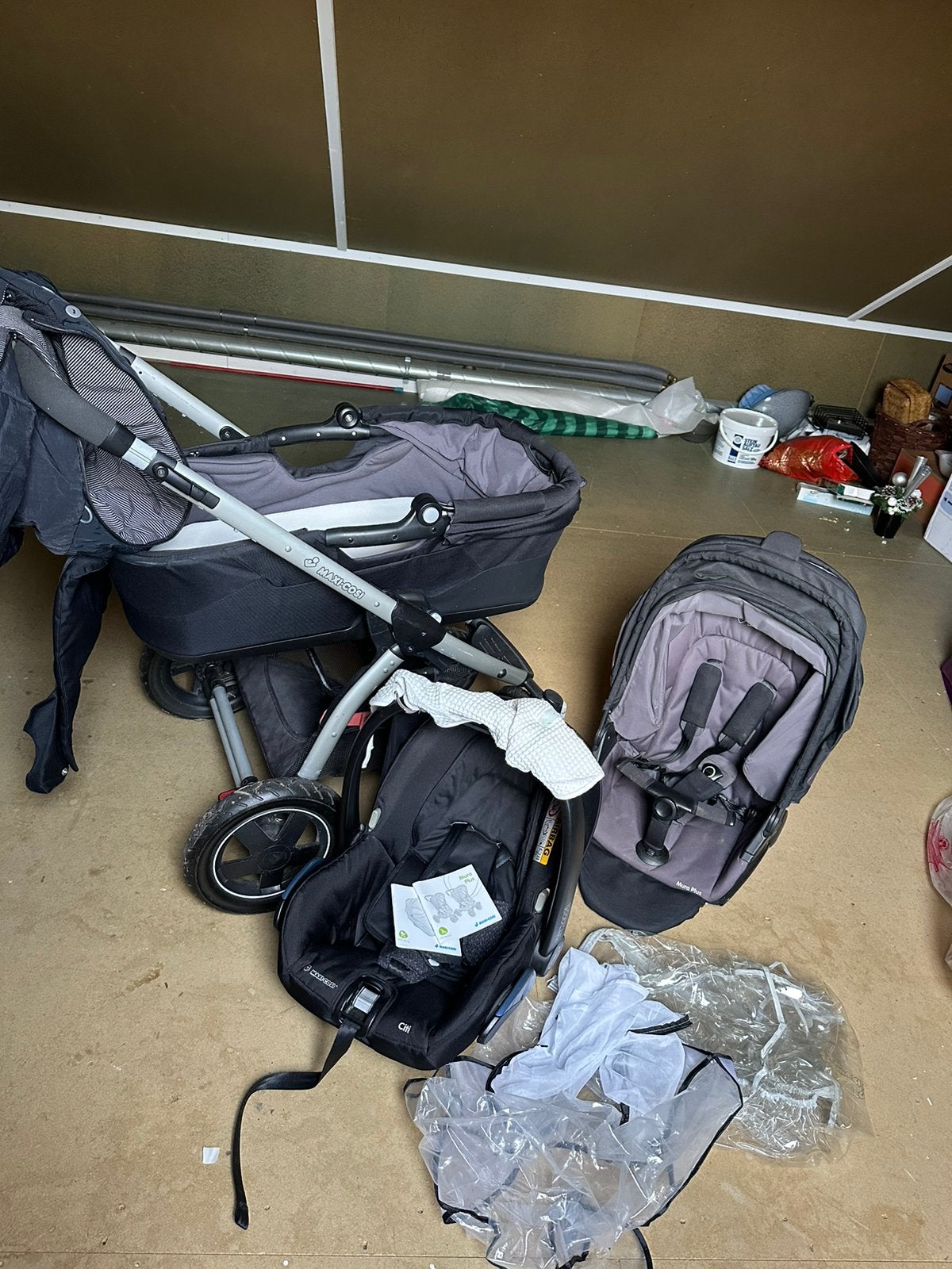 3 in 1 kinderwagen van maxicosi, Ophalen, Gebruikt, Maxi-Cosi, Verstelbare rugleuning