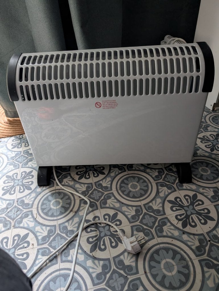 Elektrische convector kachel, Ophalen, 30 tot 80 cm, Gebruikt, Kachel