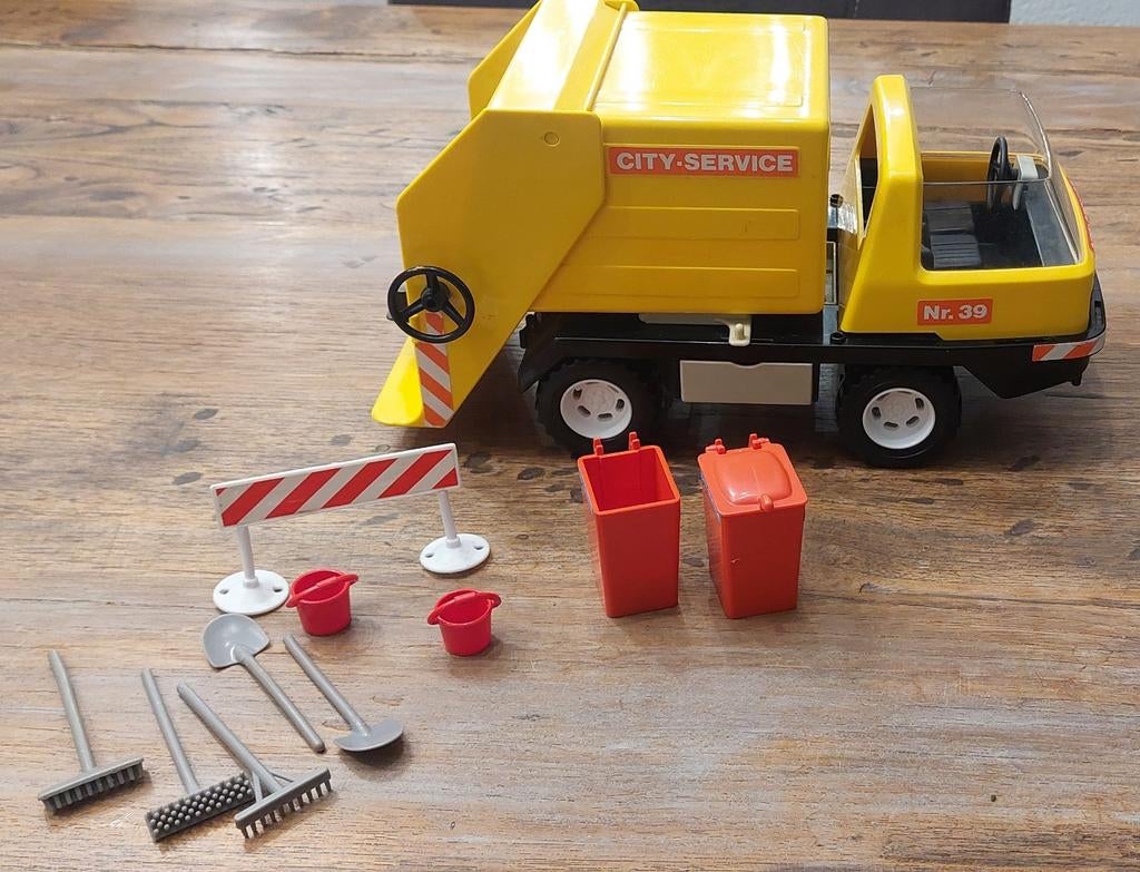 Vintage Playmobil vuilniswagen uit 1978, Ophalen of Verzenden, Gebruikt, Los playmobil